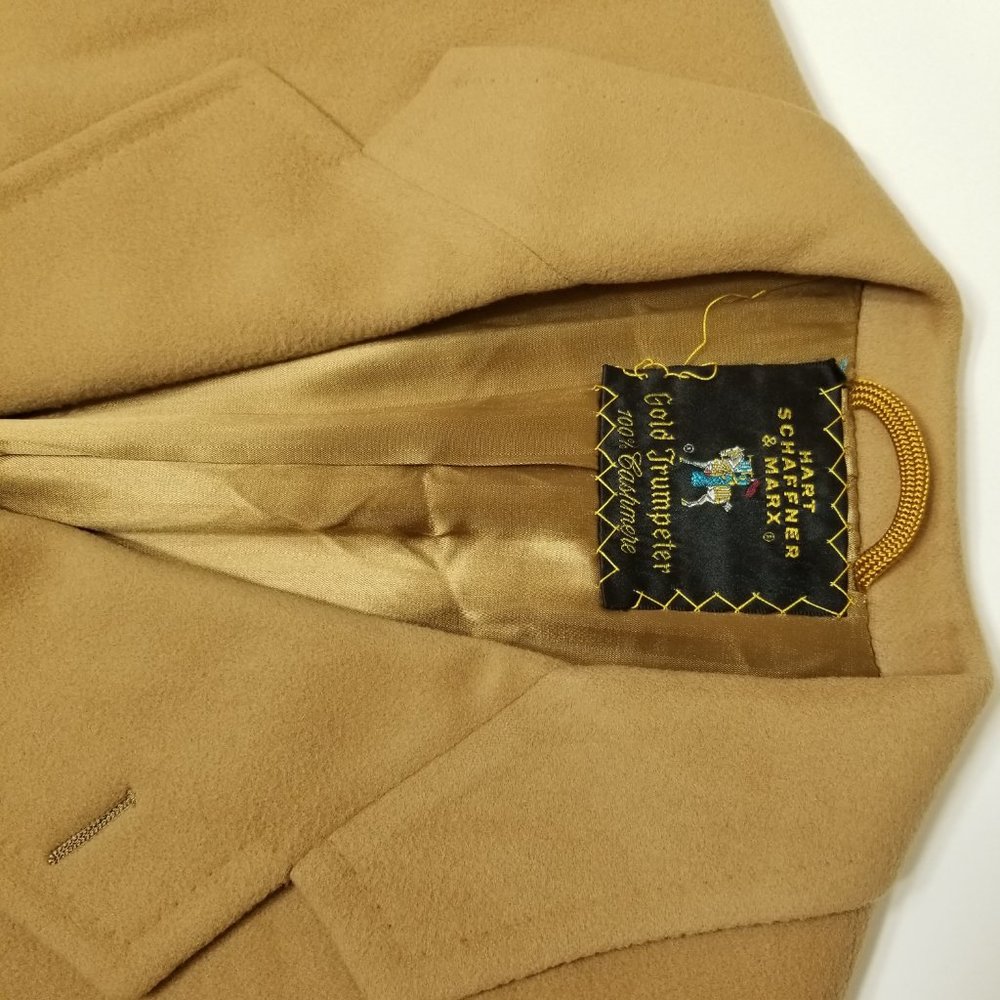 Hart Schaffner Marx Gold Trumpeter Dark Cashmere L - Picture 7 of 7